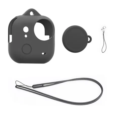 Silicone Lens Cover + PULUZ Case for Insta360 GO Ultra